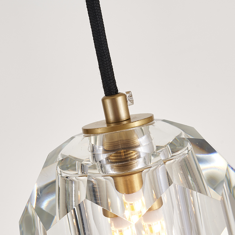 Modern Minimalist 1-light Mini Crystal Pendant Light for Bedroom/ Kitchen /Dining Room