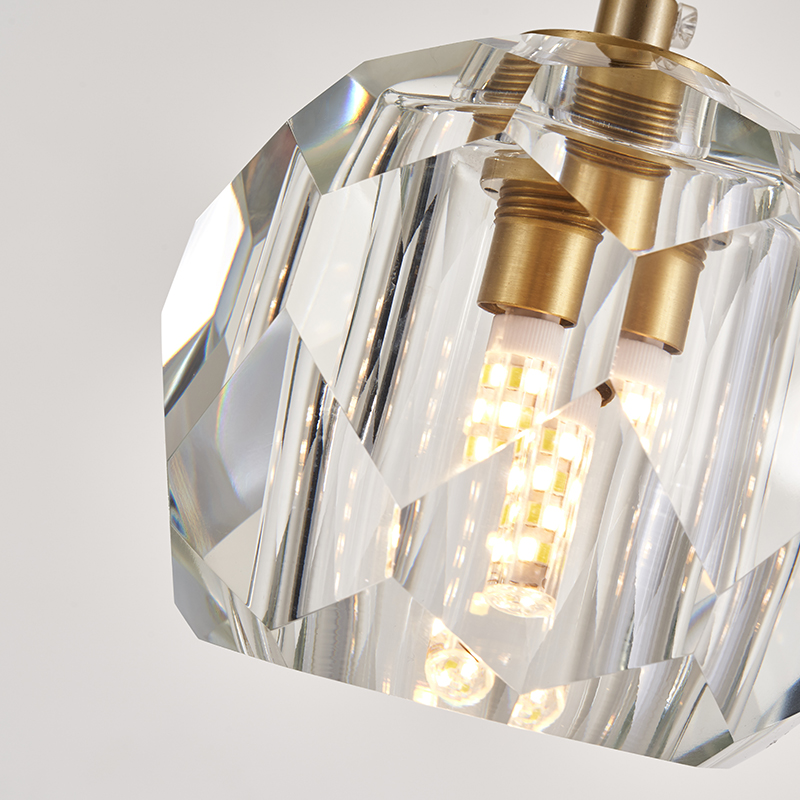 Modern Minimalist 1-light Mini Crystal Pendant Light for Bedroom/ Kitchen /Dining Room