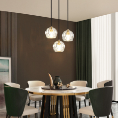 Modern Minimalist 1-light Mini Crystal Pendant Light for Bedroom/ Kitchen /Dining Room