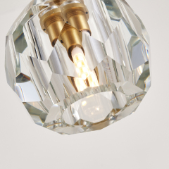 Modern Minimalist 1-light Mini Crystal Pendant Light for Bedroom/ Kitchen /Dining Room