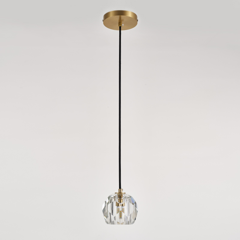 Modern Minimalist 1-light Mini Crystal Pendant Light for Bedroom/ Kitchen /Dining Room