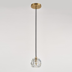 Modern Minimalist 1-light Mini Crystal Pendant Light for Bedroom/ Kitchen /Dining Room