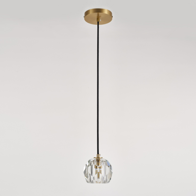 Modern Minimalist 1-light Mini Crystal Pendant Light for Bedroom/ Kitchen /Dining Room