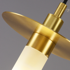 Modern Joyful Acrylic Hat Plate Pendant Light for Gallery/Bar/Living Room