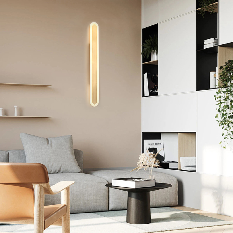 Modern LED Long Strip Wall Sconce Outdoor Indoor Line Wall Lamp for Living Room Bedroom Bedside Stairs