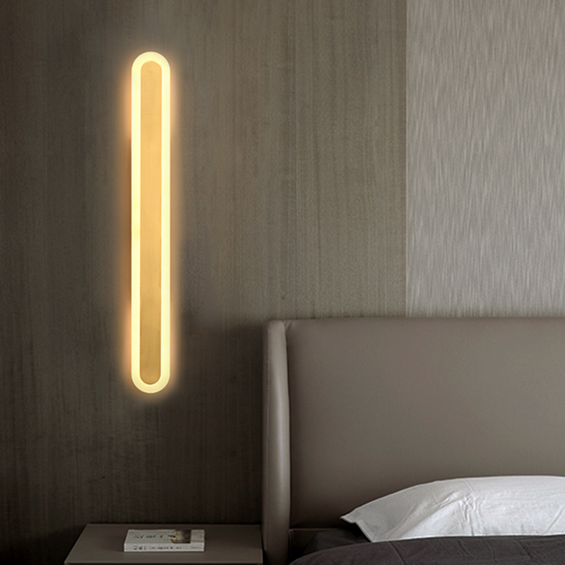 Modern LED Long Strip Wall Sconce Outdoor Indoor Line Wall Lamp for Living Room Bedroom Bedside Stairs