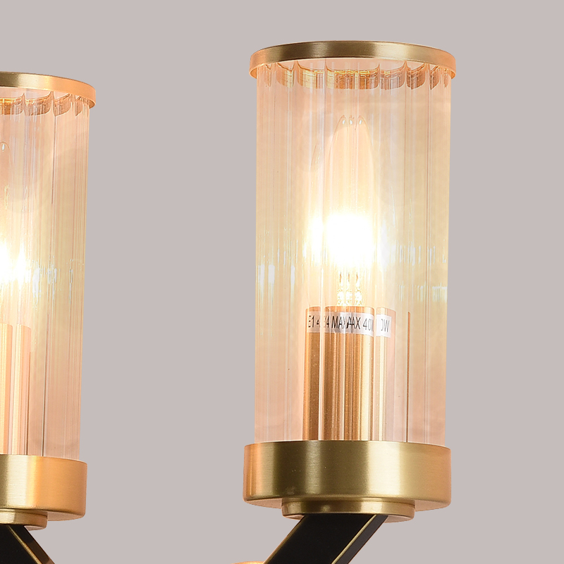 Modern 2 Light Wall Lamp V-shape with Cylinder Shade Creative Vanity Wall Sconce Fixture For Bedroom/ Bathroom