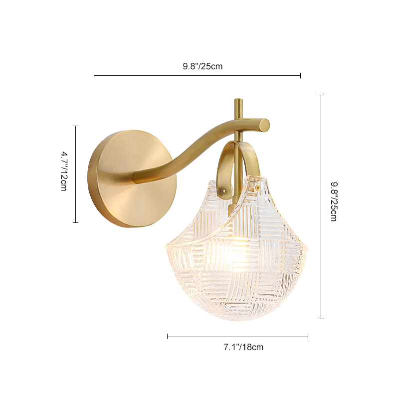 Nordic Wall Light Sector Shell Shape Wall Sconce Wall Lamp Hallway Bedside Light