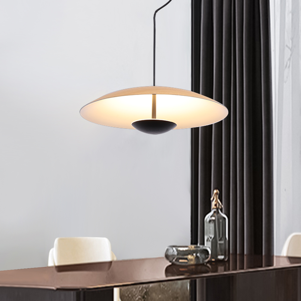 Modern HeadHat Plate Pendant Light Vertical LED Linear Pendant Lamp