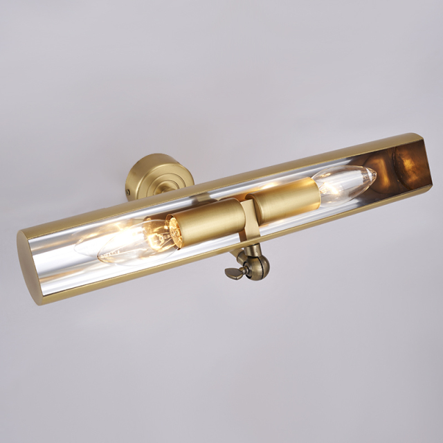 Modern Semicircle Wall Sconce Bathroom Vanity Light in Satin Gold for Living Room Hallway Bedroom