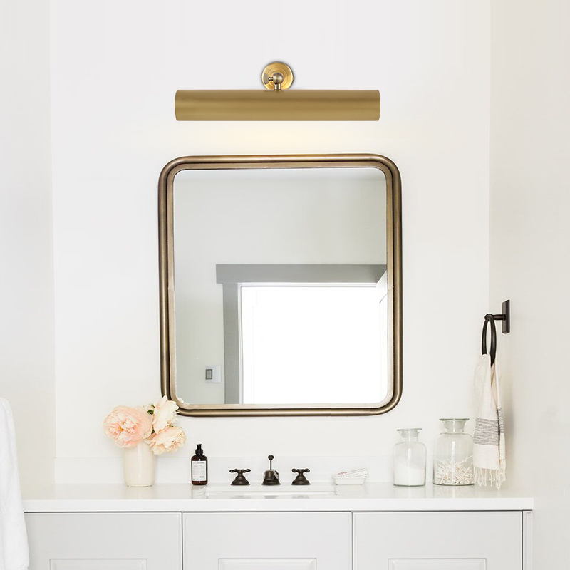 Modern Semi Circle Wall Sconce Bathroom Vanity Light in Satin Gold for Living Room Hallway Bedroom