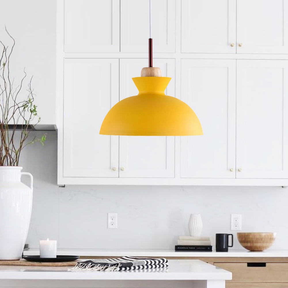 yellow pendant kitchen light