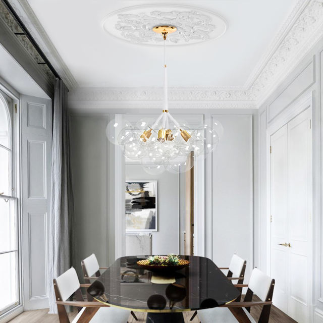 Modern Contemporary Cluster Bubble Glass Chandelier for Dining Room Living Room Restaurant