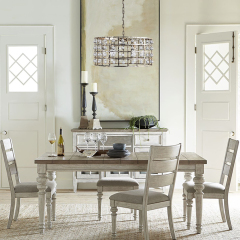 Glam Modern Luxury 6-Light Drum Chandelier with Glass Ball in Antiqued Silver Finish for Living /Dining Room