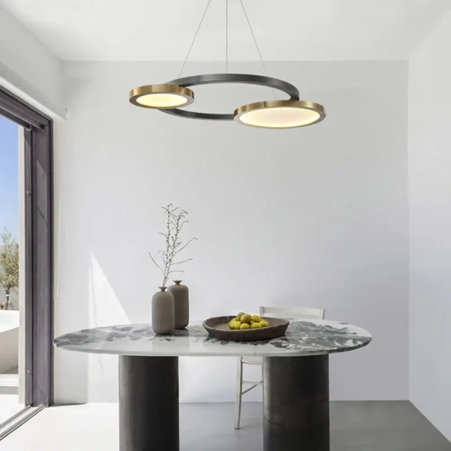 Modern LED Pendant Lighting Circle Ring Pendant Lights for Living Room Dining Room