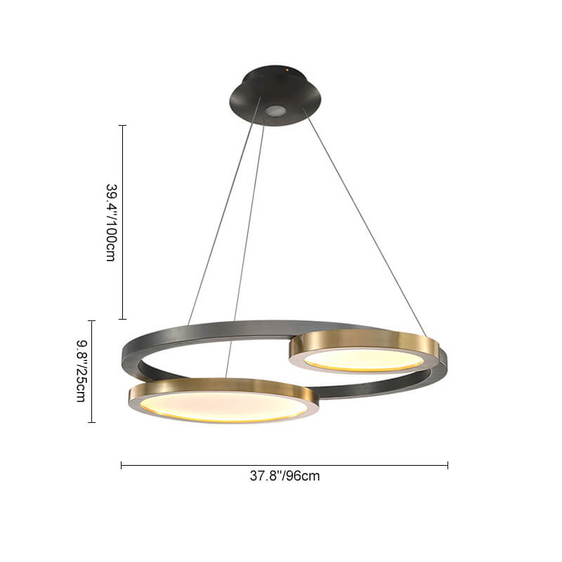 Modern LED Pendant Lighting Circle Ring Pendant Lights for Living Room Dining Room