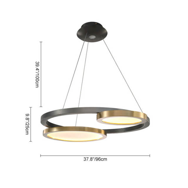Modern LED Pendant Lighting Circle Ring Pendant Lights for Living Room Dining Room