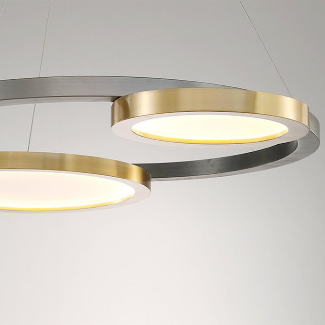 Modern LED Pendant Lighting Circle Ring Pendant Lights for Living Room Dining Room