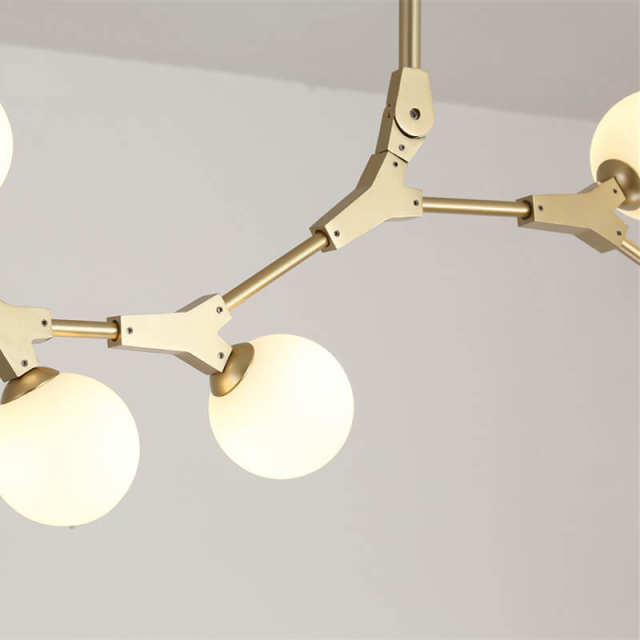 Contemporary Organic Branching 8 Light Chandelier for Dining Room Living Room Bedroom