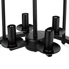 Modern Farmhouse Metal Drum Semi Flush Mount Black Open Cage Ceiling Light  Fixture