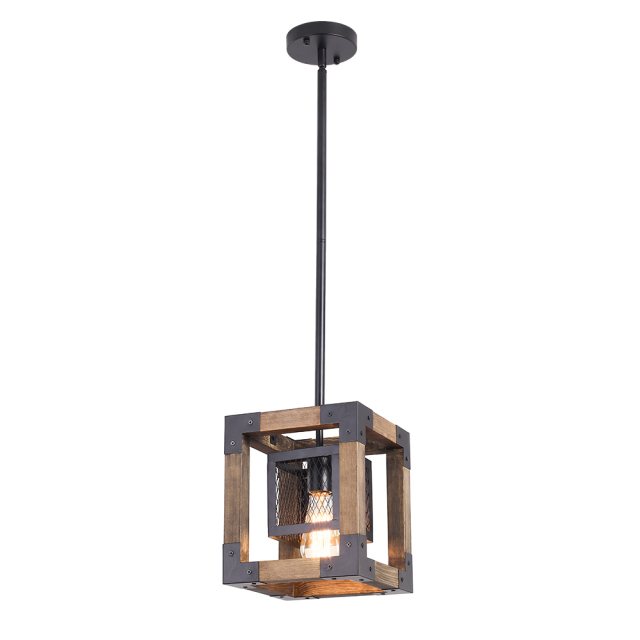 Farmhouse Rustic One Light Island Pendant Light for Kitchen/Dining Room/Living Room