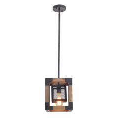 Farmhouse Rustic One Light Island Pendant Light for Kitchen/Dining Room/Living Room