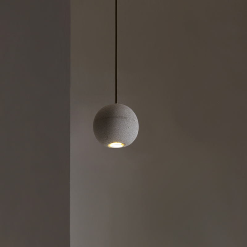Nordic Industrial Style Star Moon Pendant Light Coment Ball Chandelier For Bar/ Restaurant