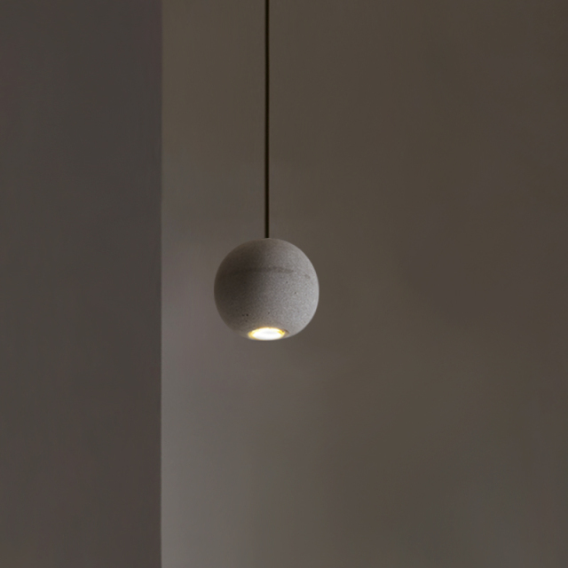 Nordic Industrial Style Star Moon Pendant Light Coment Ball Chandelier For Bar/ Restaurant