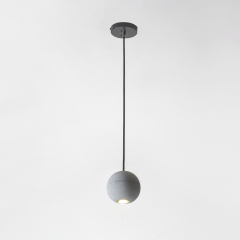 Nordic Industrial Style Star Moon Pendant Light Coment Ball Chandelier For Bar/ Restaurant