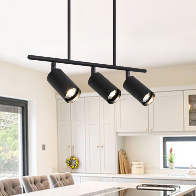 Modern Adjustable 3-Light Track Lighting for Kitchen/Dining Room