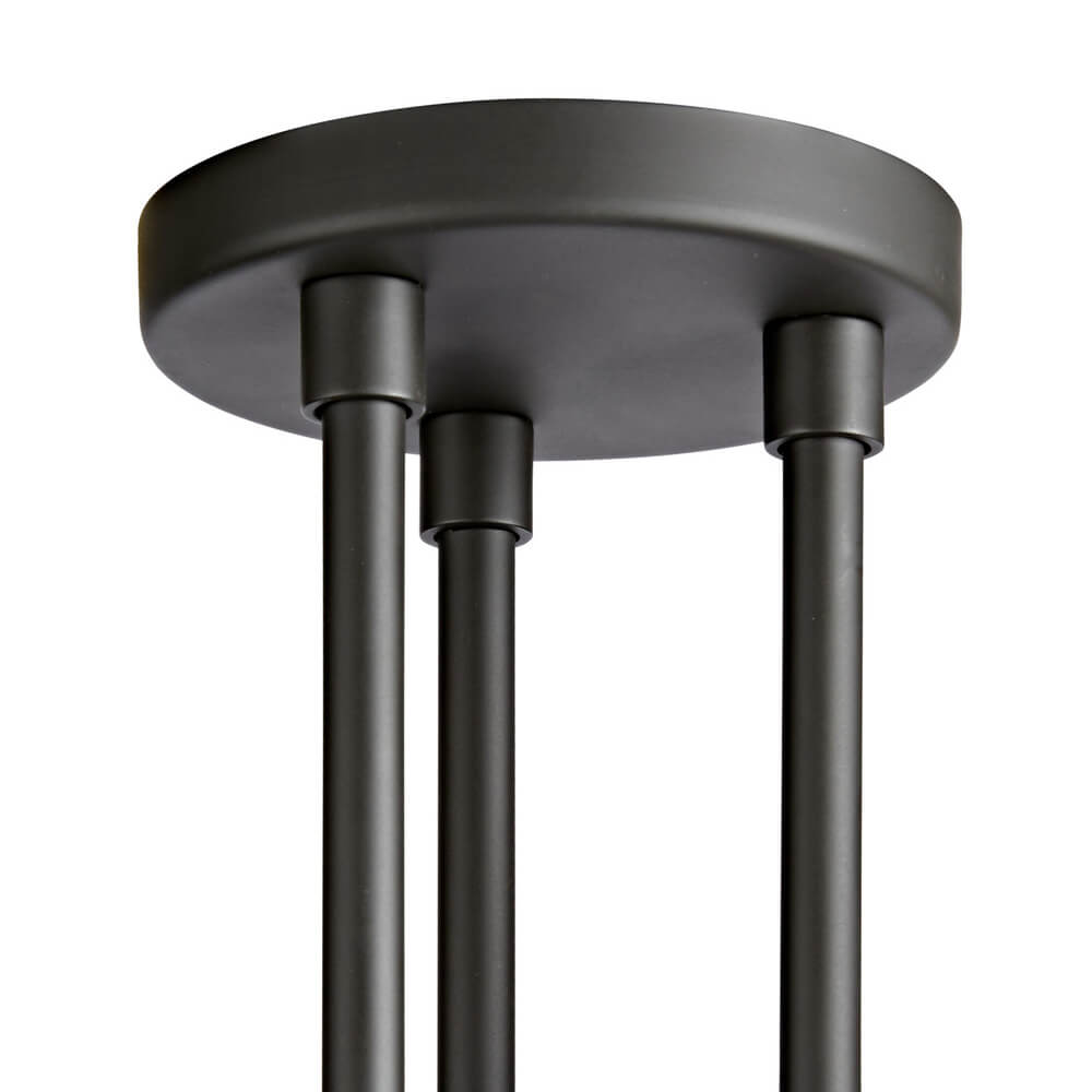 Modern Mid-century 3-Light Curved Arms Semi Flush Mount with Opal Globes for Living /Dining Room /Bedroom