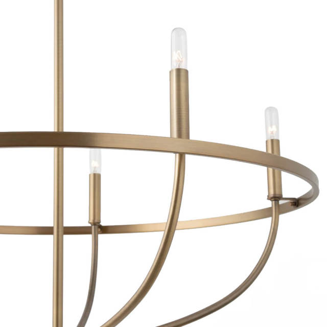 Minimalist Modern 6 Lights Candle Style Empire Chandelier for Living Room Dining Room Kitchen