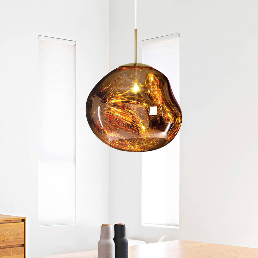 Modern 11/14" Melt Hanging Adjustable Bedside Pendant Bedroom Light for Dining Table Staircase