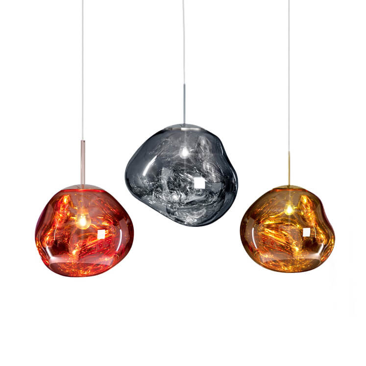 Modern 11/14" Melt Hanging Adjustable Bedside Pendant Bedroom Light for Dining Table Staircase