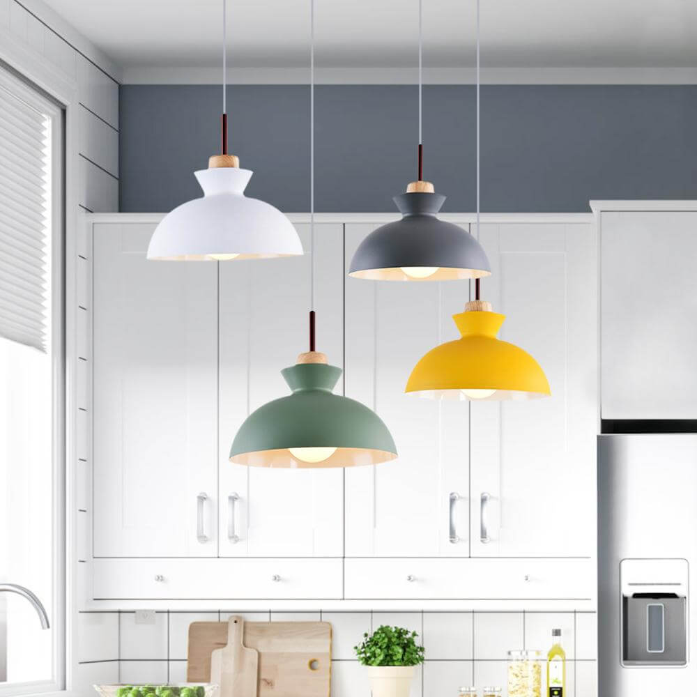 yellow pendant kitchen light