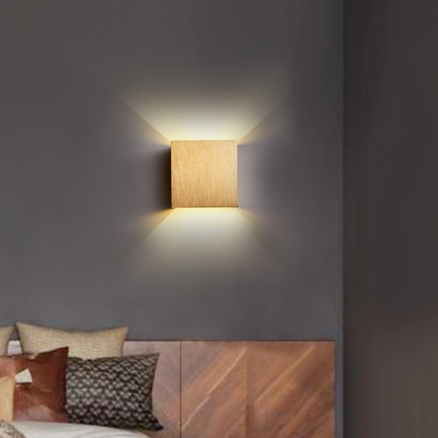 Modern Small Cube LED Waterproof Mini Wall Lamp Wall Sconce Beam Adjustable in Warm White for Bedroom/Living Room/Hallway