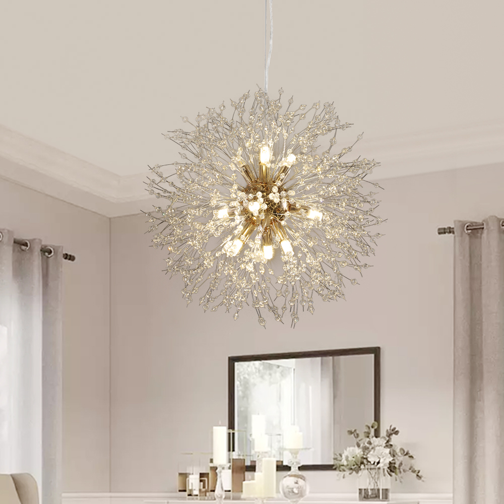 Contemporary Sputnik Firework Chandelier for Living Room Bedroom 8 ...