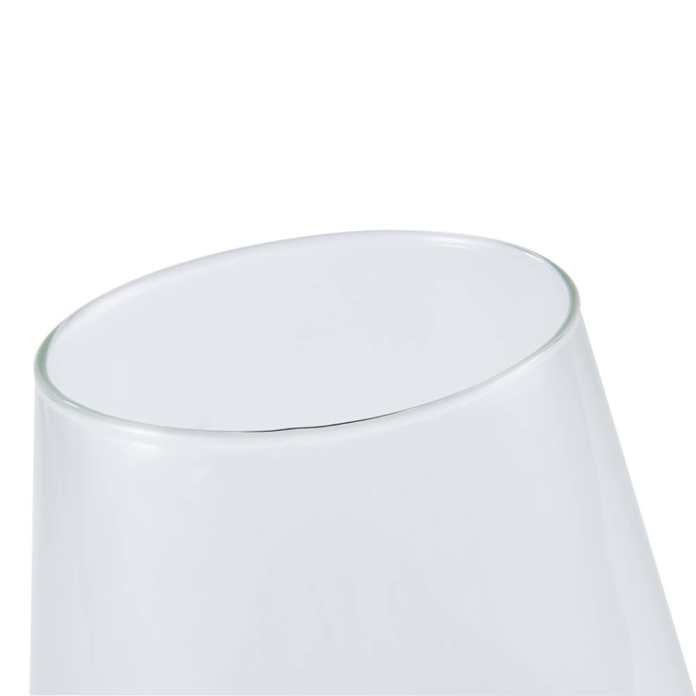 1-Light Minimalist Modern Small Semi Flush Mount Ceiling Light with Clear Wine Glass Shade for Kitchen/ Bedroom/ Hallway