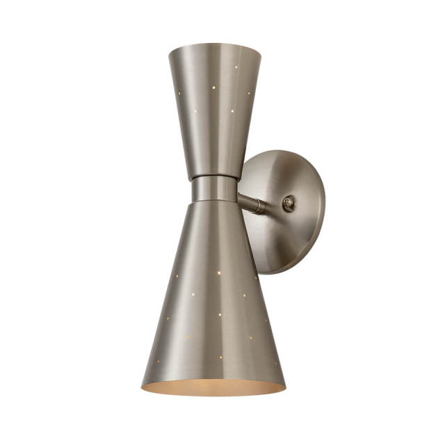 Modern Hourglass Wall Sconces Starry Wall Lamp in Silver/ Brass+Silver Finish for Living /Dining Room /Hallway