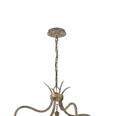 4-Light Modern Farmhouse Industrial Pendant Lighting with Pearls Deign in Antique Bronze finish for Dining Room/ Living Room/ Gallery