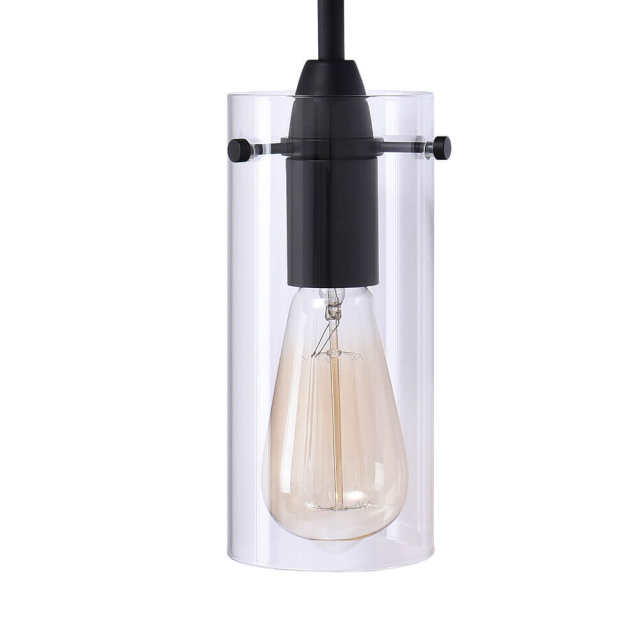 Clear Glass Cylinder Shade Single Light Modern Wall Sconce Wall Light Bathroom Vanity Light for Living Room Hallway Bedroom