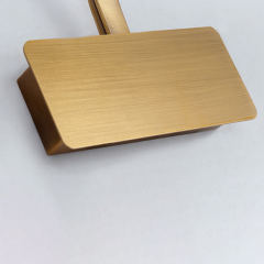 Modern Style Armed LED Bathroom Vanity Light Wall Sconce in Satin Gold