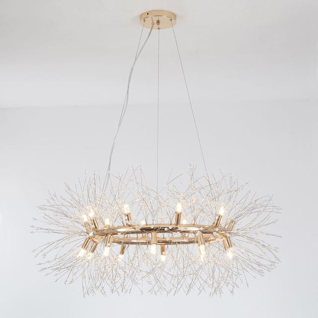 Modern Glam 12/18 Light Firework Sparkle Sputnik Chandelier Pendant Light for Restaurant/ Living Room/ Bedroom