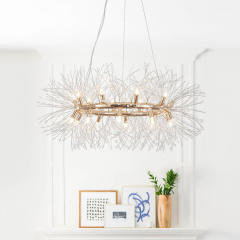 Modern Glam 12/18 Light Firework Sparkle Crystal Chandelier Pendant Light for Dining Room / Living Room/ Bedroom