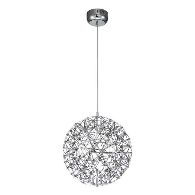 Glam Modern LED Basket Sparkle Starry Chandelier Pendant Light for Restaurant/ Living Room/ Bedroom