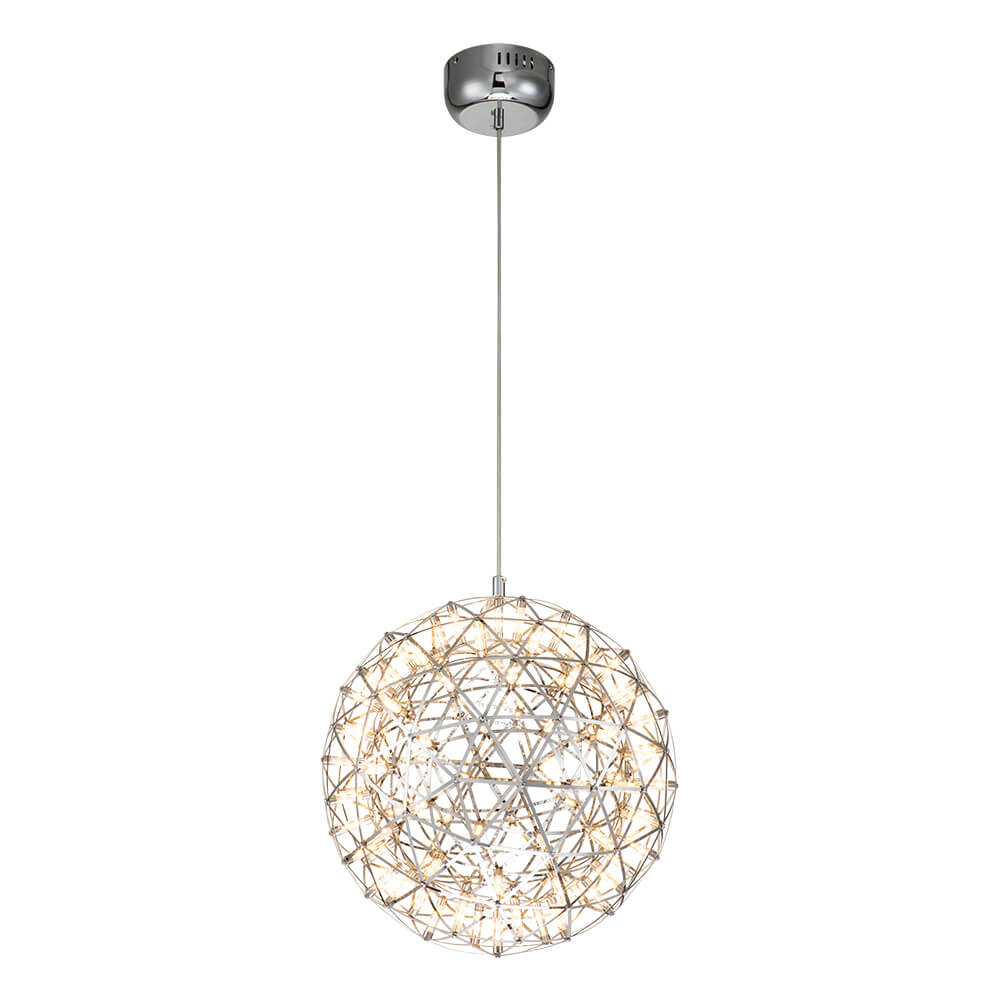 Glam Modern LED Globe Sparkle Starry Chandelier Pendant Light for Dining / Living Room/ Bedroom
