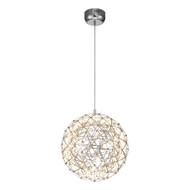 Glam Modern LED Basket Sparkle Starry Chandelier Pendant Light for Restaurant/ Living Room/ Bedroom