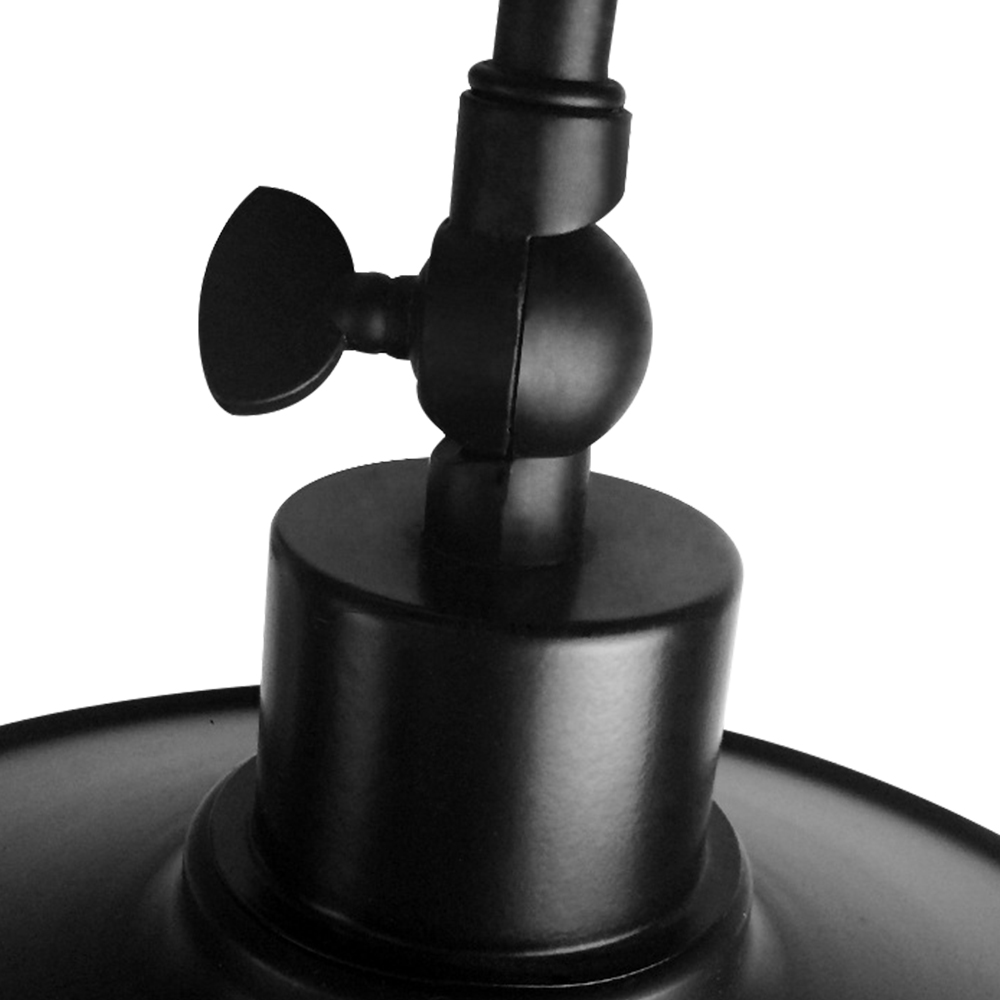 Modern Farmhouse Black Outdoor Indoor 1 Light Arm Wall Sconces Conical Wall Lights for Front Door/ Entryway/Living Room