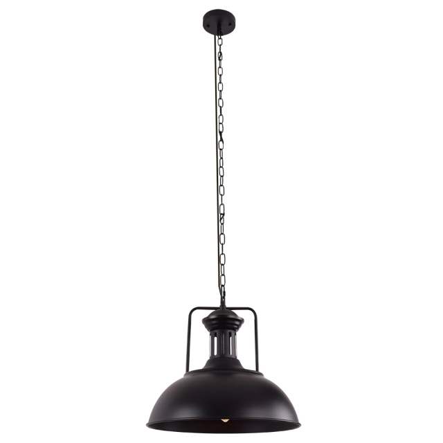 Modern Farmhouse Industrial Rustic Dome Pendant Lighting Black/Rusty Hanging Light for Kitchen Island /Dining Room