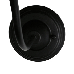 Modern Farmhouse Black Outdoor Indoor 1 Light Arm Wall Sconces Wall Lights for Front Door/ Entryway/Living Room
